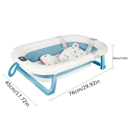 Badkuip – Opvouwbaar Bad – Zitbad – Ligbad – Mobiele Badkuip – Compact 76 cm Diep – Duurzaam Kunststof – Inclusief Badplateau