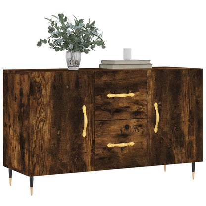 Dressoir – Ladekast – Opbergkast – Kast – Buffetkast – Gerookt Eikenhout – Compact 100x36x60 cm