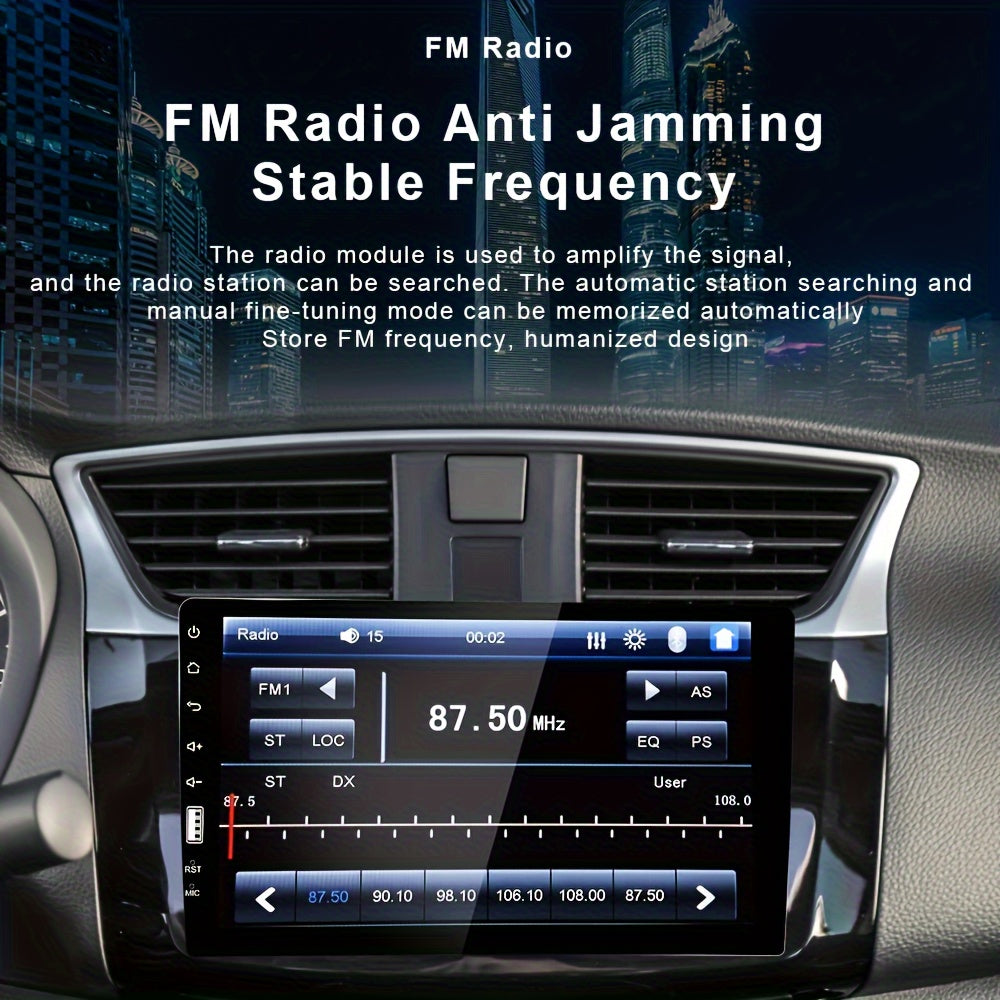 Autoradio – MP5 Speler – Auto Radio – 1 Din Radio – 9 Inch Touchscreen – 2.5D HD 1080P – Mirror Link – Inclusief Microfoon & Achteruitrijcamera