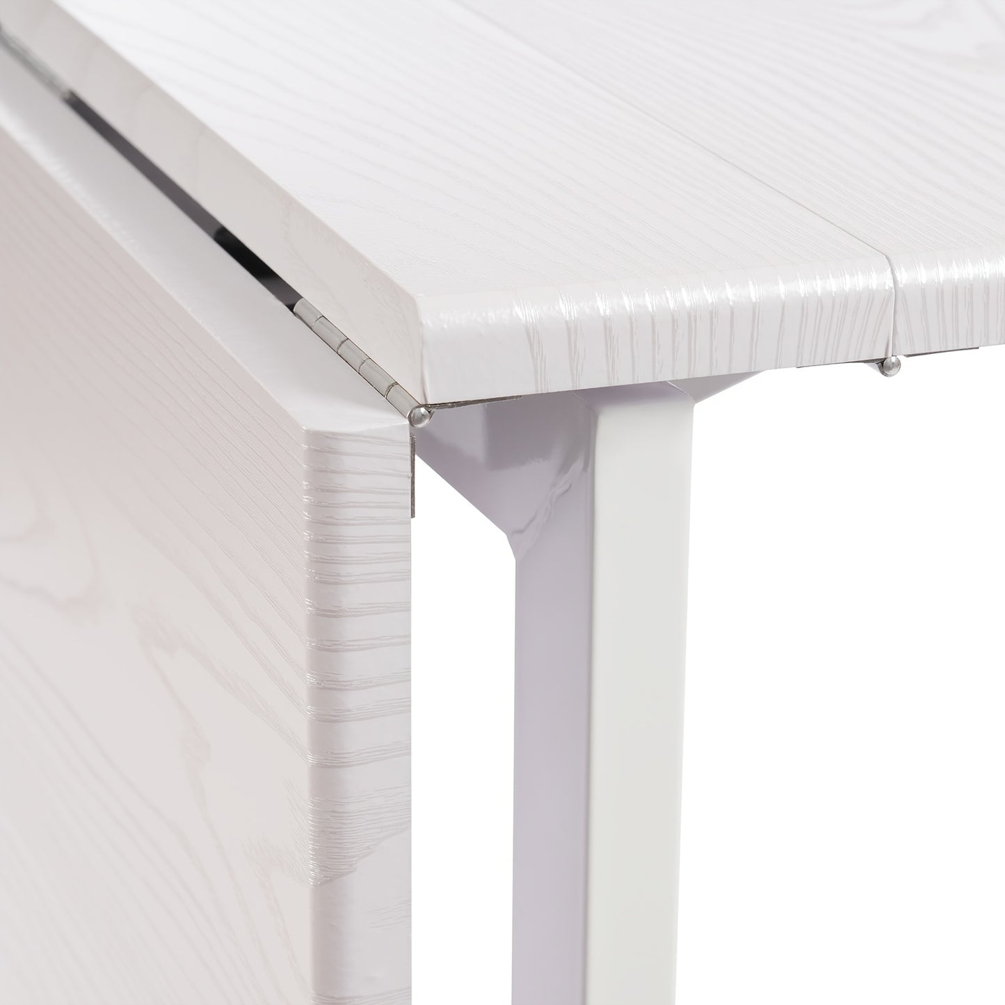 Opvouwbare Tafel – Klaptafel – Opbergtafel – Serveertafel – Verrijdbare Tafel – Wit – 120x80x75 cm – Stevig Stalen Frame