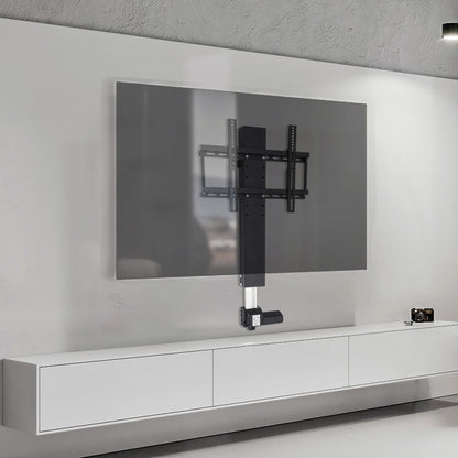 TV Lift – Motorische TV Standaard – Gemotoriseerde TV Beugel – In Hoogte Verstelbaar – Verstelbare TV Houder – 26-57 Inch – Aluminium – Stille Motor