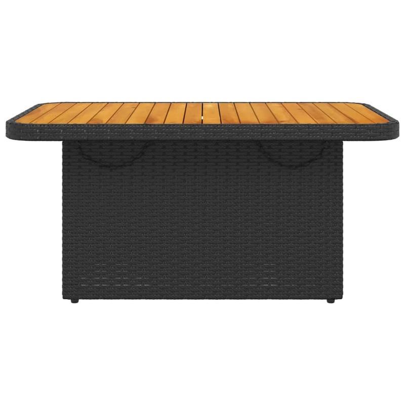 Zwarte Tuintafel – Buiten Tafel – Balkon Tafel – Patio Tafel – Tuin Meubel – Compact 90x55x71 cm – Lichtgewicht & Eenvoudig Zelf Te Monteren