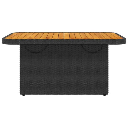 Zwarte Tuintafel – Buiten Tafel – Balkon Tafel – Patio Tafel – Tuin Meubel – Compact 90x55x71 cm – Lichtgewicht & Eenvoudig Zelf Te Monteren