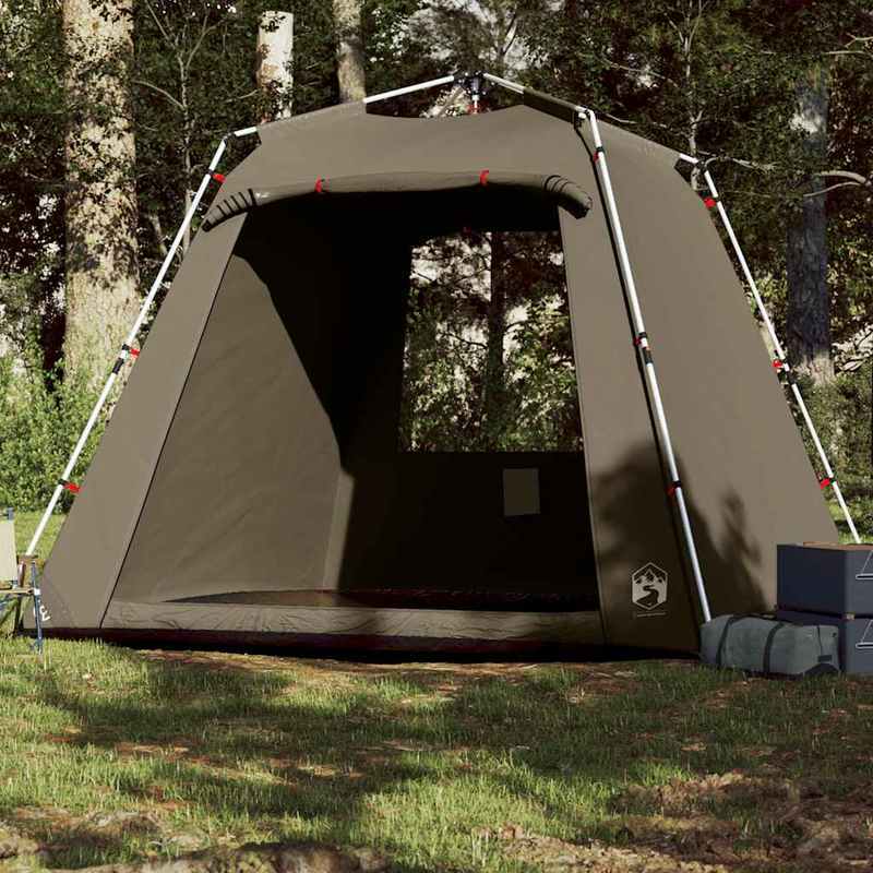 Tent – Kampeertent – Pop-up Tent – Lichtgewicht Tent – Outdoor Tent – 4 Persoons – Quick-Release Systeem – Lichtgewicht & Snel Opzetbaar – Olijfgroen