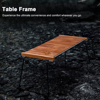 Campingtafel – Inklapbare Tafel – Outdoor Tafel – Picknicktafel – Vouwtafel – Modulair Ontwerp – Houten Tafelblad