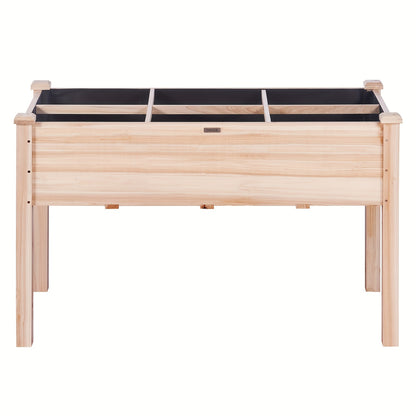 Hoogtebed Tuinieren – Verhoogd Tuinbed – Houten Plantenbak – Moestuinbak – Plantenbak Buiten – Cederhout Natuurlijk Afwerking – 120x58x76 cm Ergonomisch Design