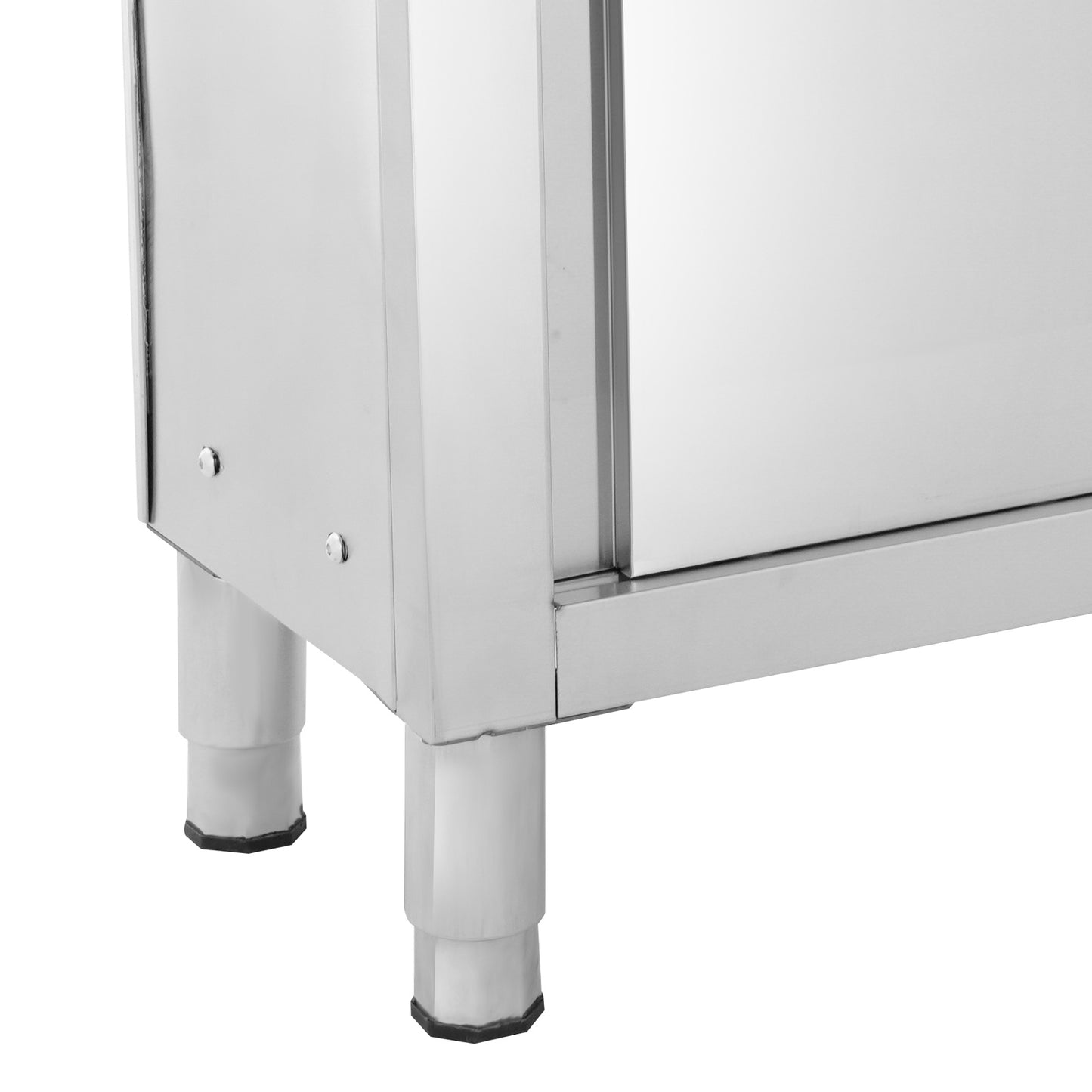 Werktafel – Werkbank – RVS Tafel – Keukentafel – Werkbank Met Lades – RVS 201 Staal – Verstelbare Poten – 110 kg Draagkracht