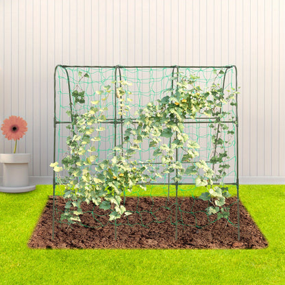 Tuinboog – Rozenboog – Klimboog – Plantenboog – Rankhulp – Stalen Klimtuinboog 120x120 cm – PE-Gecoate Buis – Stevige Poten – Weerbestendig Groen