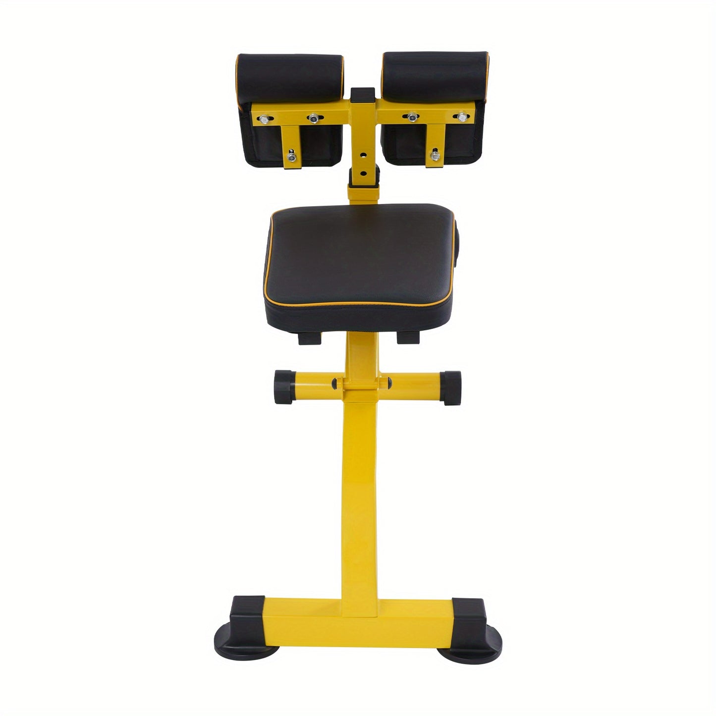 Heavy-Duty Multifunctional Fitness Chair - Adjustable Height (10-Level), Foldable Exercise Equipment with 299.82 KG Weight Capacity, PU Cushioned Seat & Sturdy Base - Home Gym, Squats, Push-Ups, Back Extensions - Space-Saving