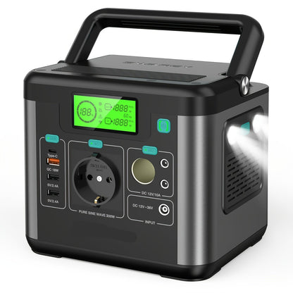 Draagbare Power Station – Mobiele Accu – Outdoor Batterij – Noodstroom – 222Wh Capaciteit – 65W USB-C PD