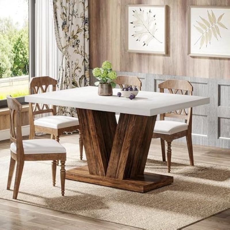 Smalle Console Tafel – Sidetable – Haltafel – Sofa Tafel – Gangtafel – Robuust X-Frame – Compact 140×30×85 cm – Rustieke Bruine Houten Afwerking