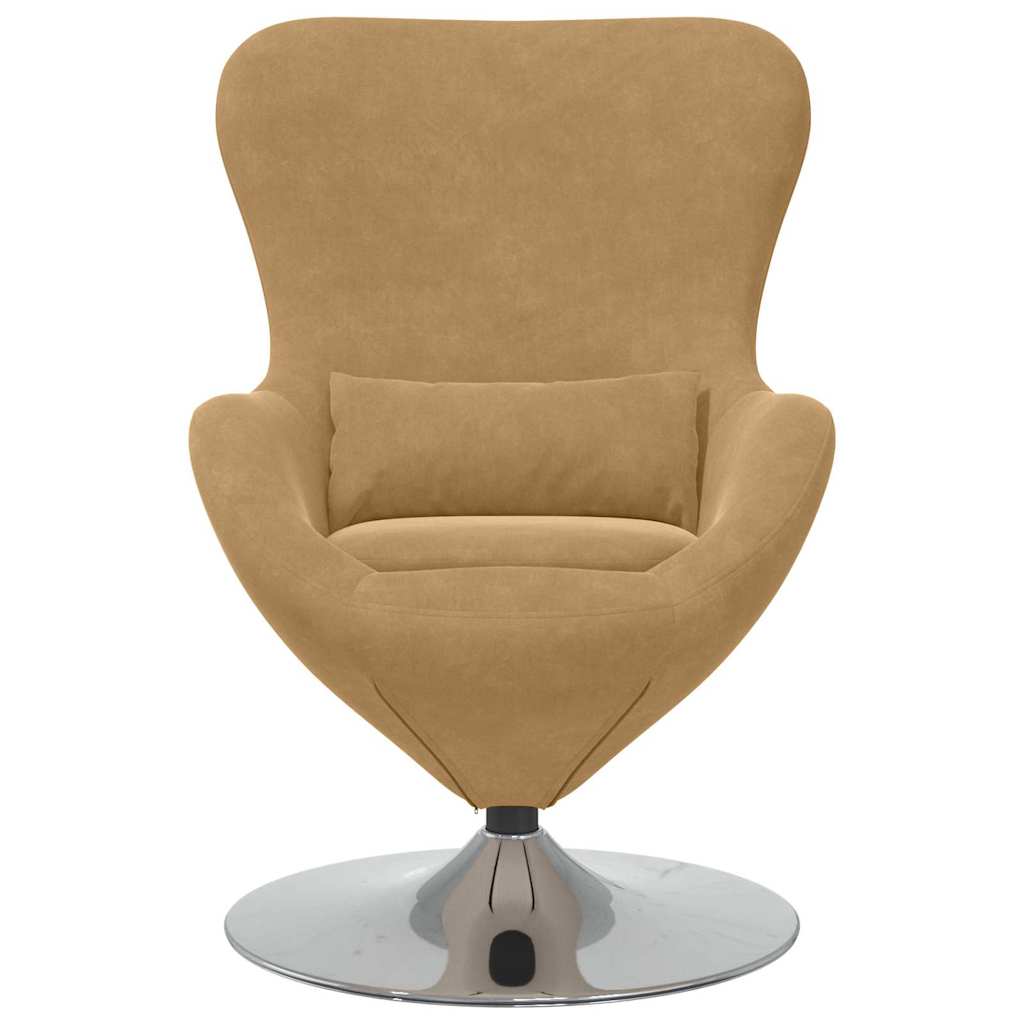 Fauteuil – Relaxstoel – Loungechair – Draaistoel – Zithoekstoel – Lichtgroen Fluweel – Inclusief Voetensteun