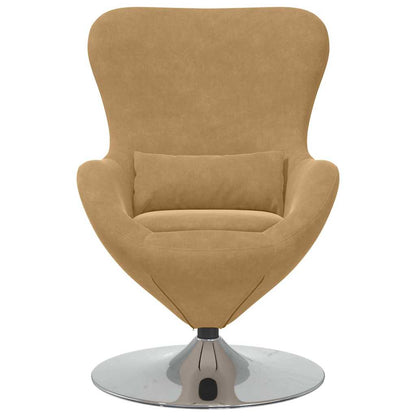 Fauteuil – Relaxstoel – Loungechair – Draaistoel – Zithoekstoel – Lichtgroen Fluweel – Inclusief Voetensteun