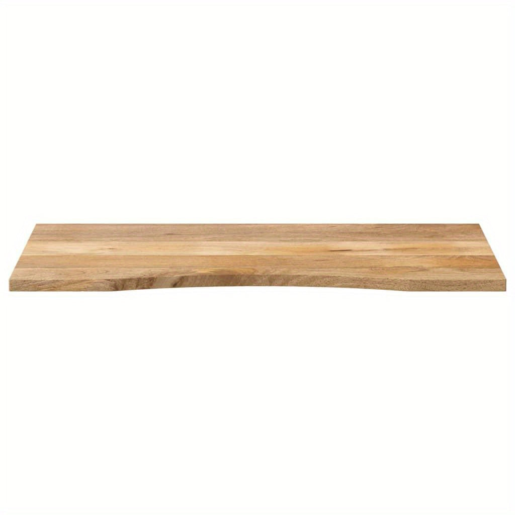 Mango Houten Werkblad – Bureaublad – Tafelblad – Werktafel – Blad – Massief Mango Hout – Met Groef – 119 x 51 x 2,5 cm – Ideaal Voor Badkamerorganisatie