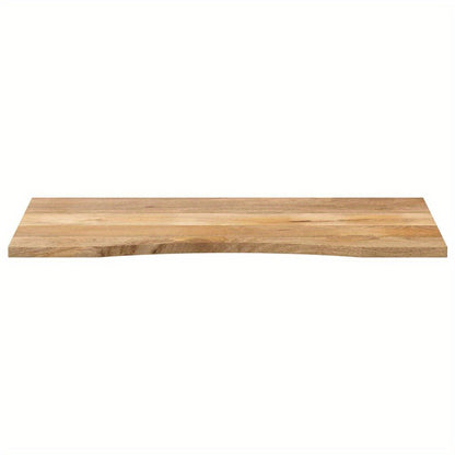 Mango Houten Werkblad – Bureaublad – Tafelblad – Werktafel – Blad – Massief Mango Hout – Met Groef – 119 x 51 x 2,5 cm – Ideaal Voor Badkamerorganisatie