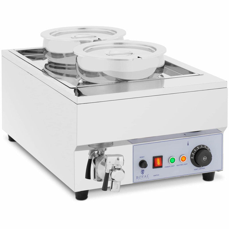Electric Fondue Set, Chocolate Soup Station with 2 X 7 L Pots, 1500 W - QUORE