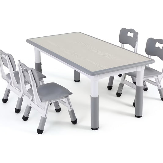 Kinderstoelen Set – Kinderstoeltje – Kindertafel – Meegroeistoel – Kindermeubel – Verstelbare Hoogte – Duurzaam PE Materiaal