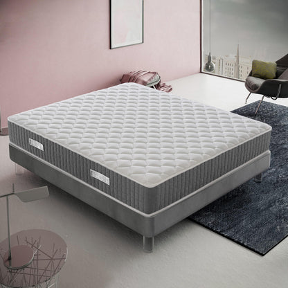Matras – Pocketveringmatras – Koudschuimmatras – Tweepersoonsmatras – Orthopedisch matras – 896 Pocketveren – 2 cm Memory Foam – 24 cm Hoog