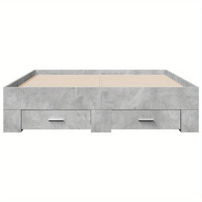 Bedframe – Slaapbed – Platformbed – Eenpersoonsbed – Ledikant – Hardhouten Bedframe – 120x190 cm – Duurzaam Multilayer Ontwerp Voor Rugondersteuning – Direct Gebruiksklaar Zonder Montage