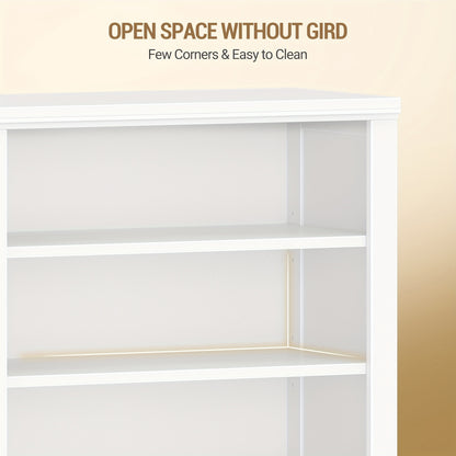 Schoenenkast – Schoenenrek – Schoenenopberger – Schoenenmeubel – Schoenenbank – Vrijstaand – Verstelbare vakken – Ruimte voor 27-30 paar – Wit – Compact en stijlvol design