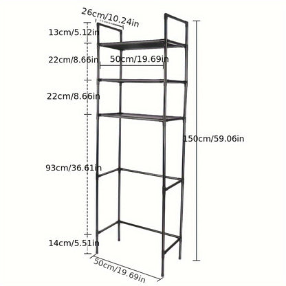 Drie-laags Opbergrek – Opbergkast – Stelling – Vakkenkast – Plankrek – Ruimtebesparend – Lichtgewicht PP Frame