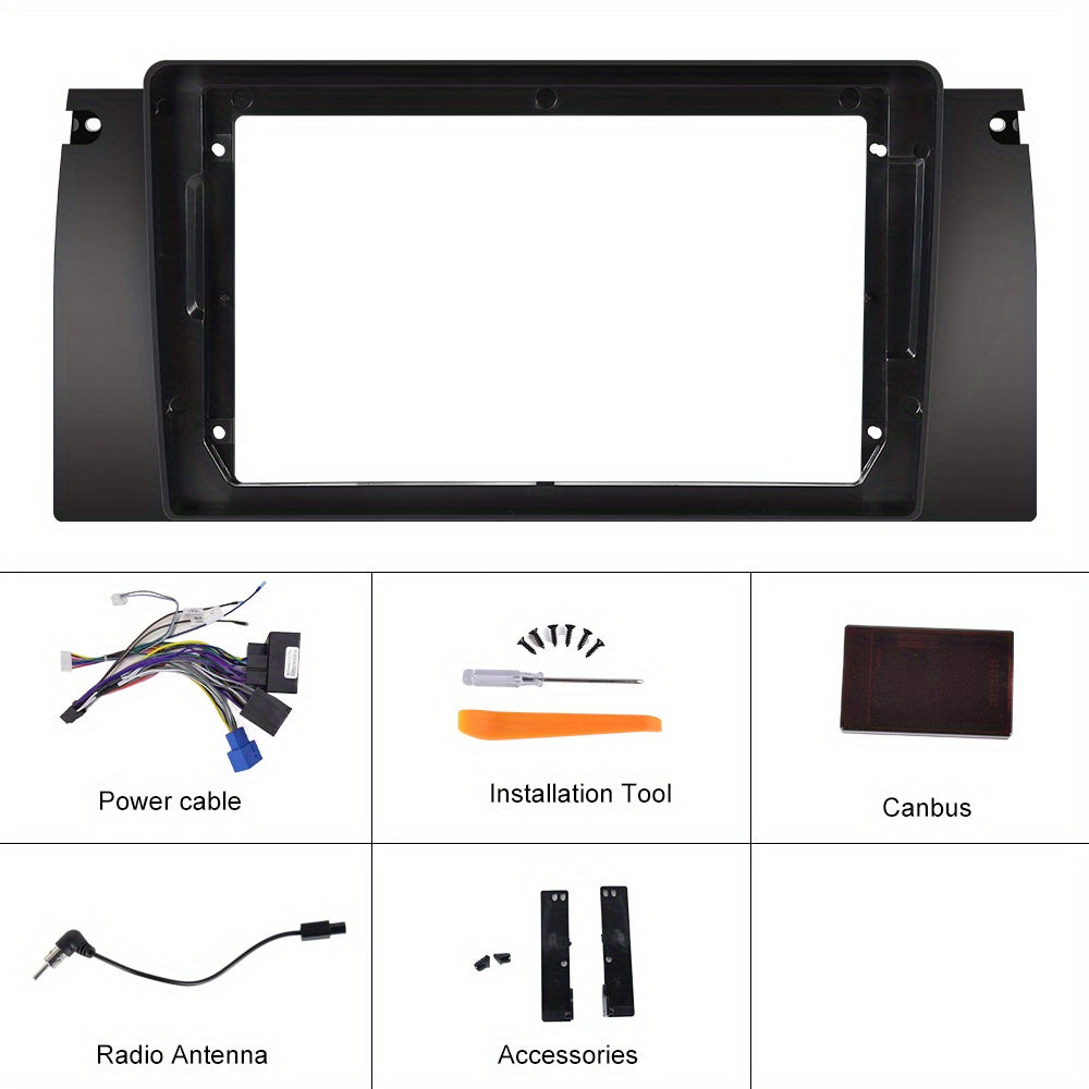 Android 15 Autostereo – Multimedia Systeem – Double DIN Radio – Touchscreen Navigatie – Bluetooth Handsfree – 9 Inch Display – Draadloze CarPlay & Android Auto – Inclusief Achteruitrijcamera Met Microfoon