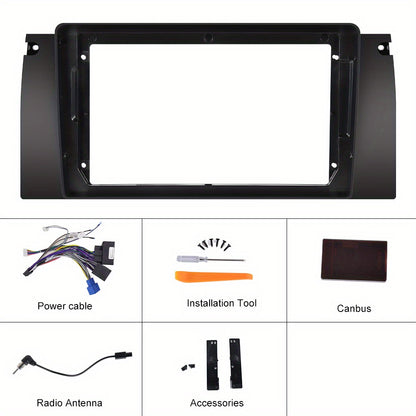 Android 15 Autostereo – Multimedia Systeem – Double DIN Radio – Touchscreen Navigatie – Bluetooth Handsfree – 9 Inch Display – Draadloze CarPlay & Android Auto – Inclusief Achteruitrijcamera Met Microfoon