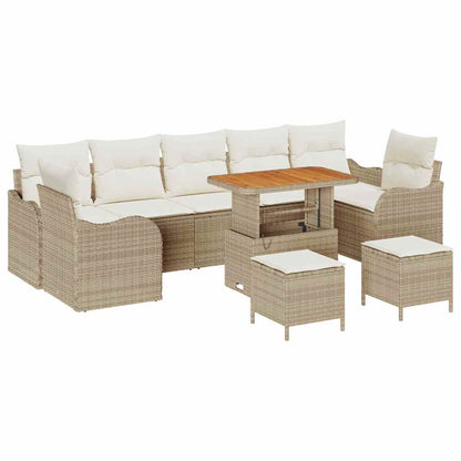 Tuinbank – Buitenbank – Tuinmeubel – Loungesofa – Modular – Weerbestendig – Inclusief Comfortabele Beige Kussens