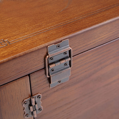 Houten Sieradenkist – Sieradendoos – Schmuckdoos – Juwelenkoffer – Opbergbox – 5 Lagen Vintage Design – Met Slot En Spiegel