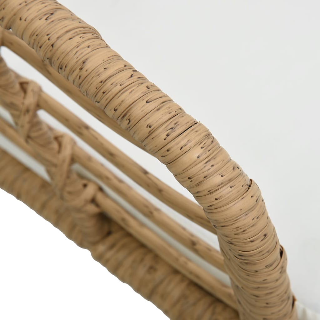Tuinstoelen – Buitenzitmeubelen – Balkonstoelen – Terrasstoelen – Stalen Frame – Weerbestendig PE-Rattan