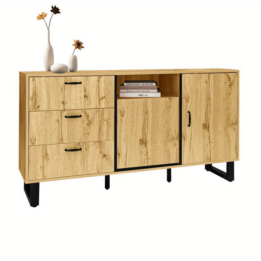 Dressoir – Sideboard – Opbergkast – Ladekast – Commode – Color Block Design – Combilades En Deuren – Veelzijdige Opbergruimte