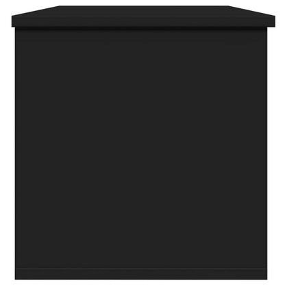 Opbergdoos – Opbergbox – Bewaardoos – Opberger – Opbergbak – Zwart – 102x35x35 cm – Hoge Kwaliteit Engineered Wood