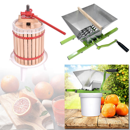 Handmatige Juicer – Fruitpers – Citruspers – Sapcentrifuge – Slowjuicer – 7 Liter Grote Inhoud – Robuust Metalen Ontwerp – Eenvoudig Schoon Te Maken