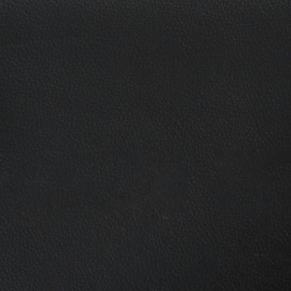Black Bed Frame 140X200 Cm Made of Faux Leather. It'S Practical, Removable, And Suitable for Year-Round Use.