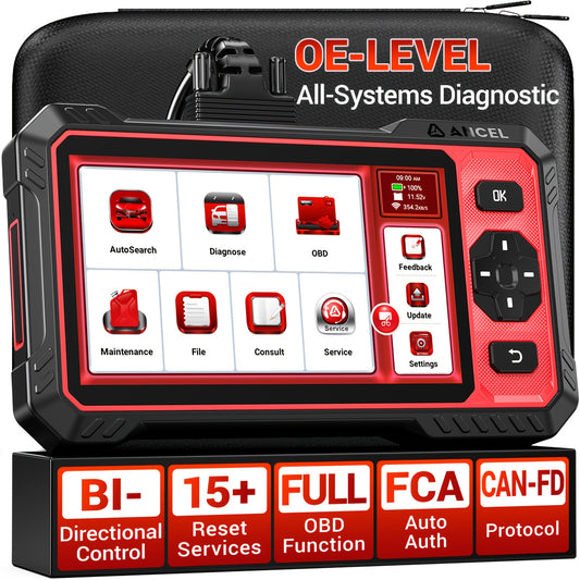 OBD2 Uitlezer – Diagnose Scanner – Foutcode Lezer – Autodiagnose Tool – Resetapparaat – Volledige Systeemdiagnose – Bidirectionele Controle