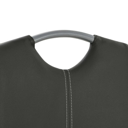 Eetkamerstoel – Stoel – Dinersstoel – Keukenstoel – Zitstoel – Kunstleer Bekleding – Stalen Frame – Set Van 4 – Comfortabel En Duurzaam – Grijs
