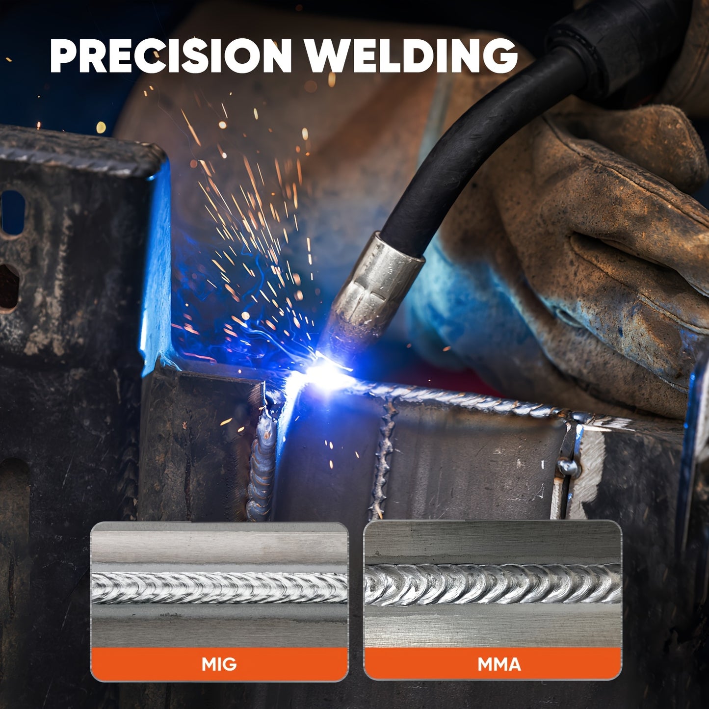 Lasapparaat – MIG Lasmachine – TIG Lasser – MMA Lasapparaat – Elektrode Lasser – Synergetische Besturing – Groot Kleurendisplay