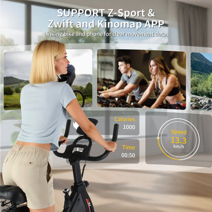 Hometrainer – Fitnessfiets – Indoorfietser – Exercise Bike – Fitnessapparaat – Magnetische Weerstand – Verstelbaar Zadel en Stuur – Max 150 kg Belastbaar