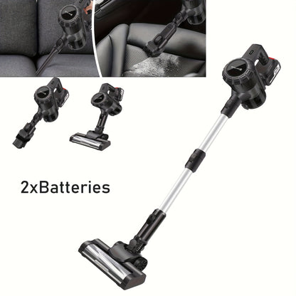 Krachtige Draadloze Steelstofzuiger met Borstelloze Motor – 15 kPa Zuigkracht, Upright/Handheld/Stick‑design, Oververhittingsbeveiliging & 500 ml Stofcontainer – Lichtgewicht voor Tapijt, Houten Vloer, Pethaar en Auto