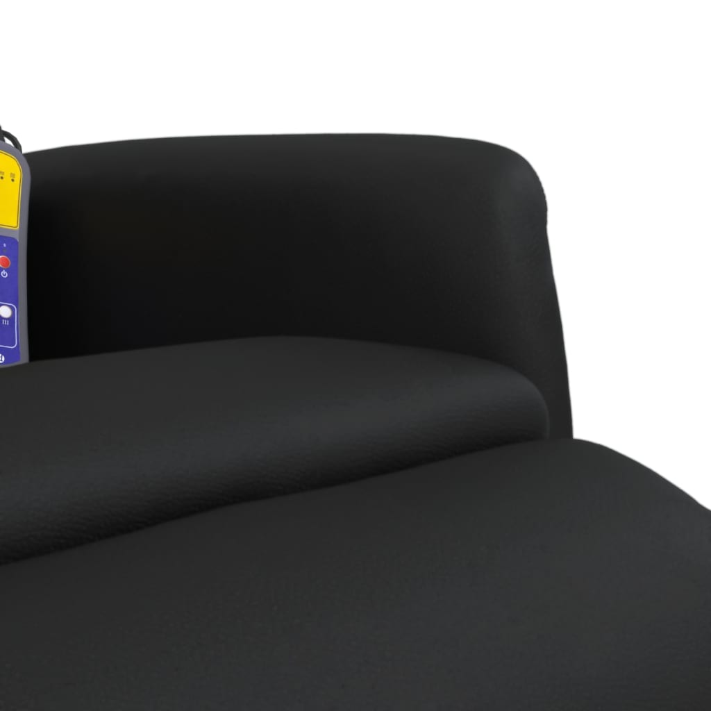 Draaifauteuil – Relaxstoel – Lounge Stoel – Fauteuil – Zwarte Kunstleren Stoel – 360 Graden Draaibaar – Verstelbare Rugleuning en Voetensteun