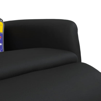 Draaifauteuil – Relaxstoel – Lounge Stoel – Fauteuil – Zwarte Kunstleren Stoel – 360 Graden Draaibaar – Verstelbare Rugleuning en Voetensteun