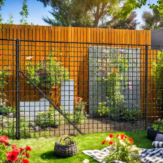 Schutting – Tuinschermen – Hekwerk – Tuinhek – Omheining – Verzinkte Staalketen – 1,8 Meter Hoog – Roestbestendig & Eenvoudige Montage