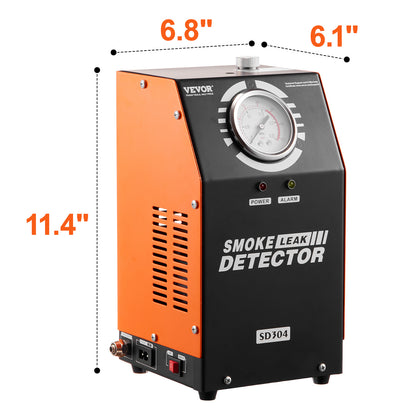 Rookmachine Auto – Rookmelder – Lektester – Smogmachine – Lekkagedetector – Ingebouwde Luchtpomp – 8L/min Rookvolume – Digitale Drukmeter