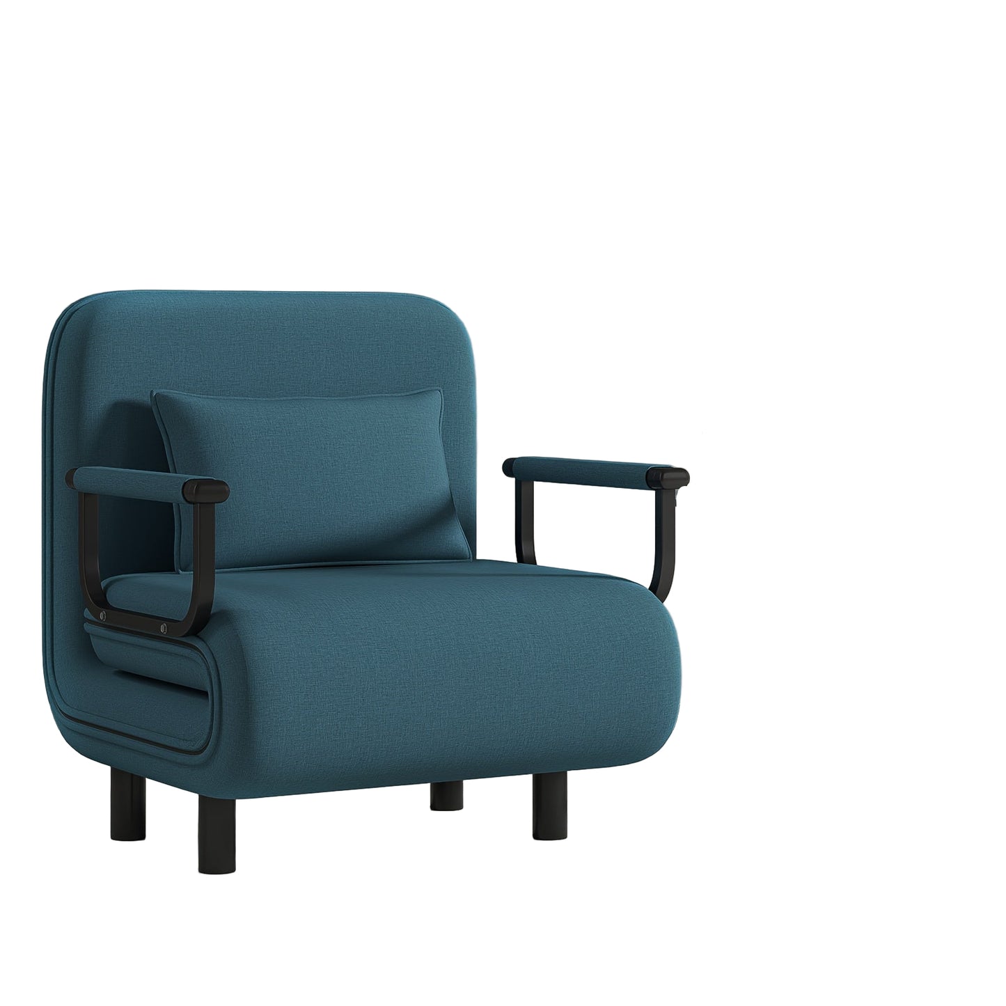 Slaapbank – Vouwdebank – Bedbank – Logeerbed – Zetelbed – Multifunctioneel Ontwerp – Zachte Polyester Stof – Compact & Ruimtebesparend – Grasgroen/Lemon Geel
