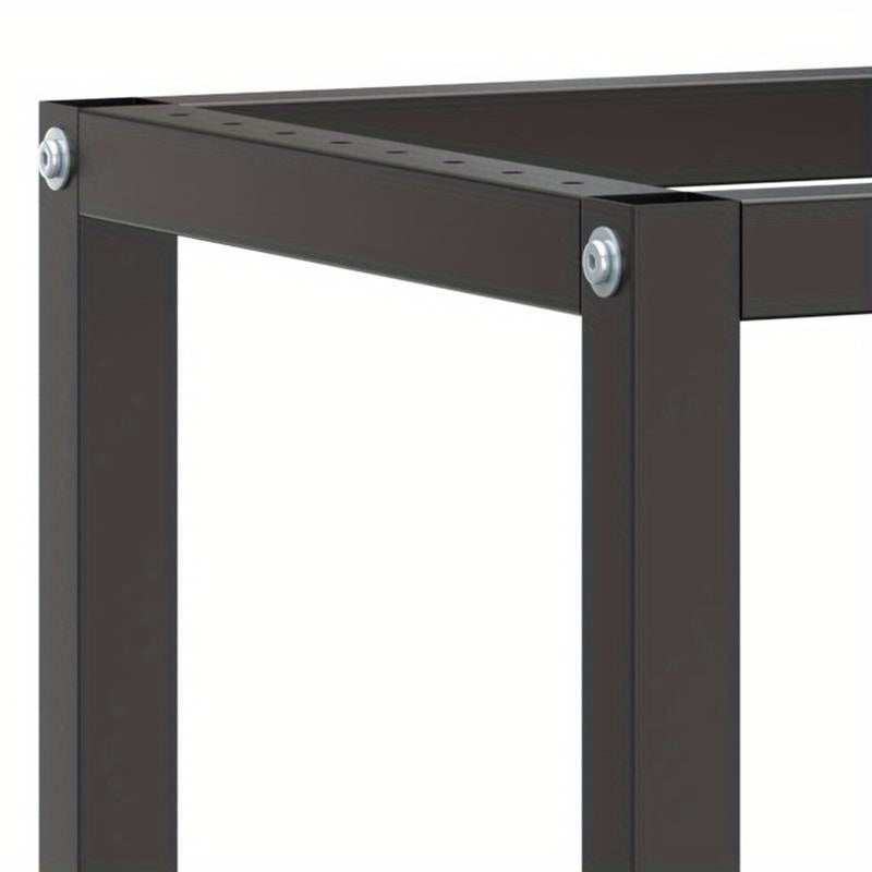 Werkbank – Werktafel – Werkplek – Werkstation – Werkblad – Metaal – Mat Zwart Rood – 210x50x79 cm – Robuust & Stabiel - QUORE
