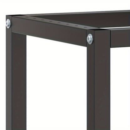 Werkbank – Werktafel – Werkplek – Werkstation – Werkblad – Metaal – Mat Zwart Rood – 210x50x79 cm – Robuust & Stabiel - QUORE