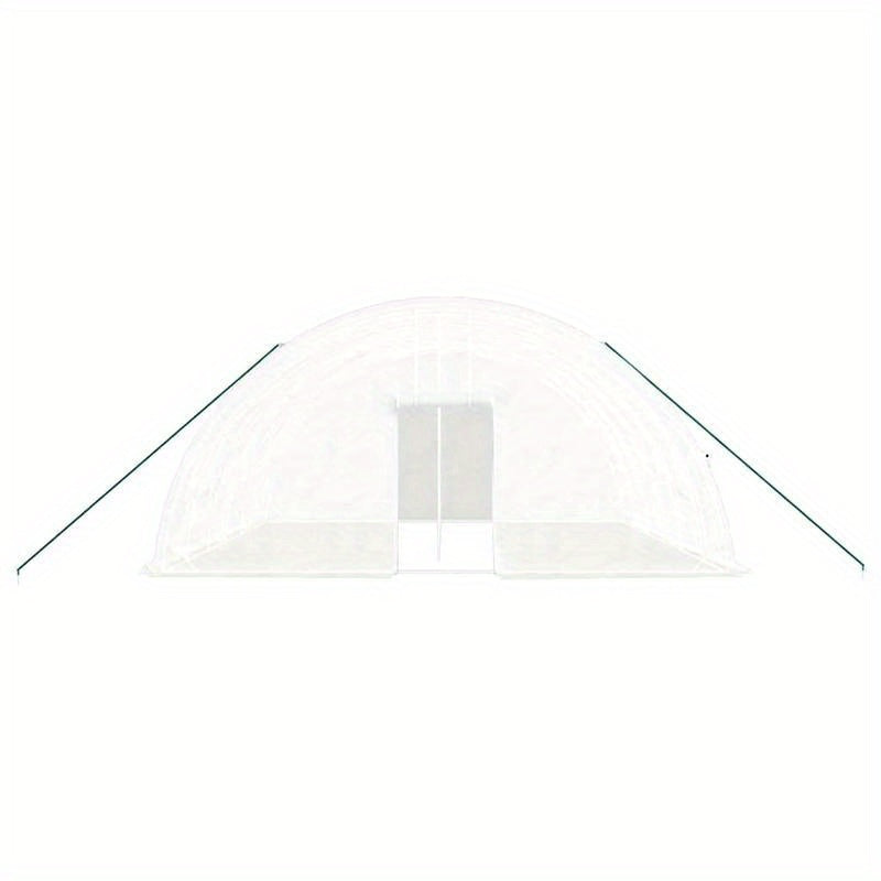 Kas – Tuinkas – Kweekkas – Broeikas – Glazen Kas – Wit Stalen Frame – 36 m² Ruimtelijk – 6x6x2,85 Meter Hoog