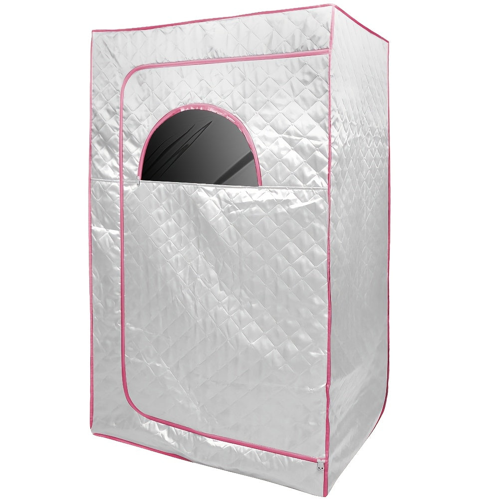 Portable Steam Sauna Box, Portable Sauna for Home, Person Sauna Tent Sauna Box At Home Spa, Home Sauna for Gym, Pilates, Garage, Hot Tub 100x80x170cm (Silvery), Hot Tub Accessory, Gym Sauna, Spacesaving Setup, Compact Design,