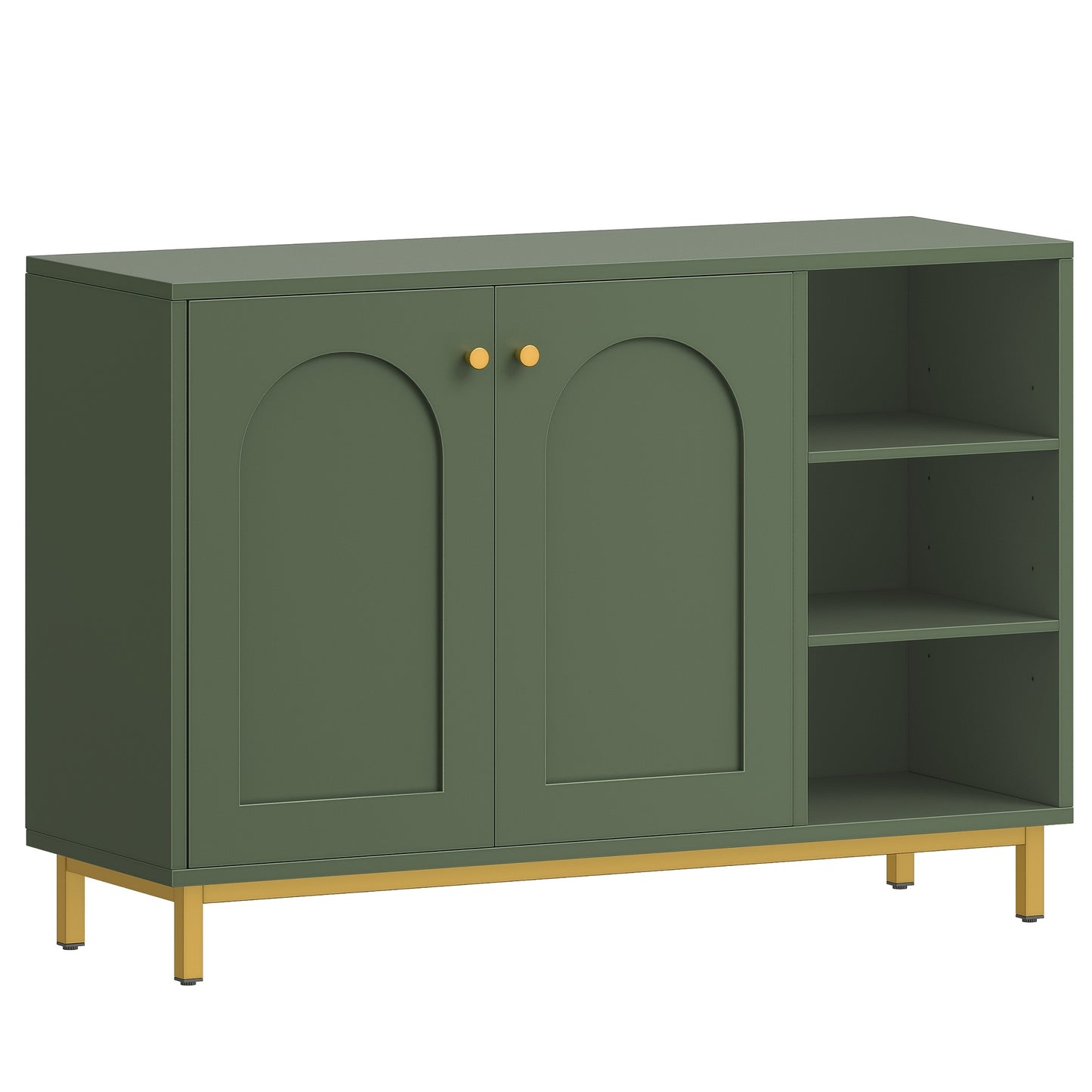 Badkamerkast – Badkamermeubel – Kolomkast – Opbergkast – Kast – Forest Green – 35x100x75 cm – Houtmateriaal – Verstelbare Plank