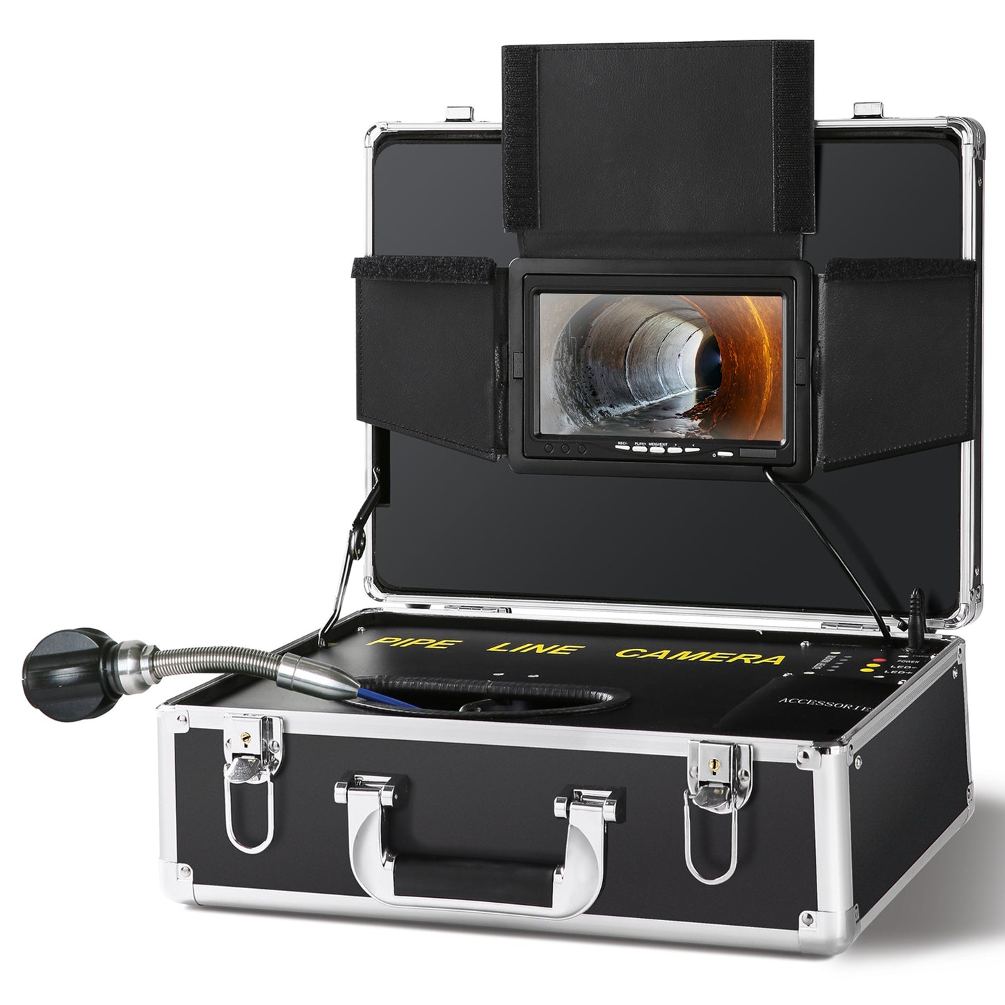 Pijpinspectiecamera – Rioolcamera – Leidingencamera – Afvoercamera – Inspectiesonde – 50 Meter Glasvezelkabel – 7-inch LCD Kleurenscherm – IP68 Waterdicht